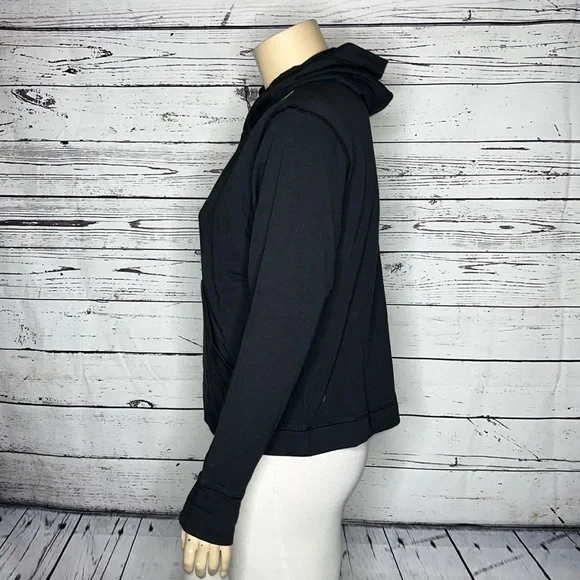 All in Motion NWT Size XXL Black French Terry Hoodie w/ Thumbholes - Picture 3 of 5